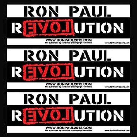 NEW (8-PACK) RON PAUL STICKERS - 11" IN. BUMPER STICKERS DECALS - END THE FED - Picture 2 of 2
